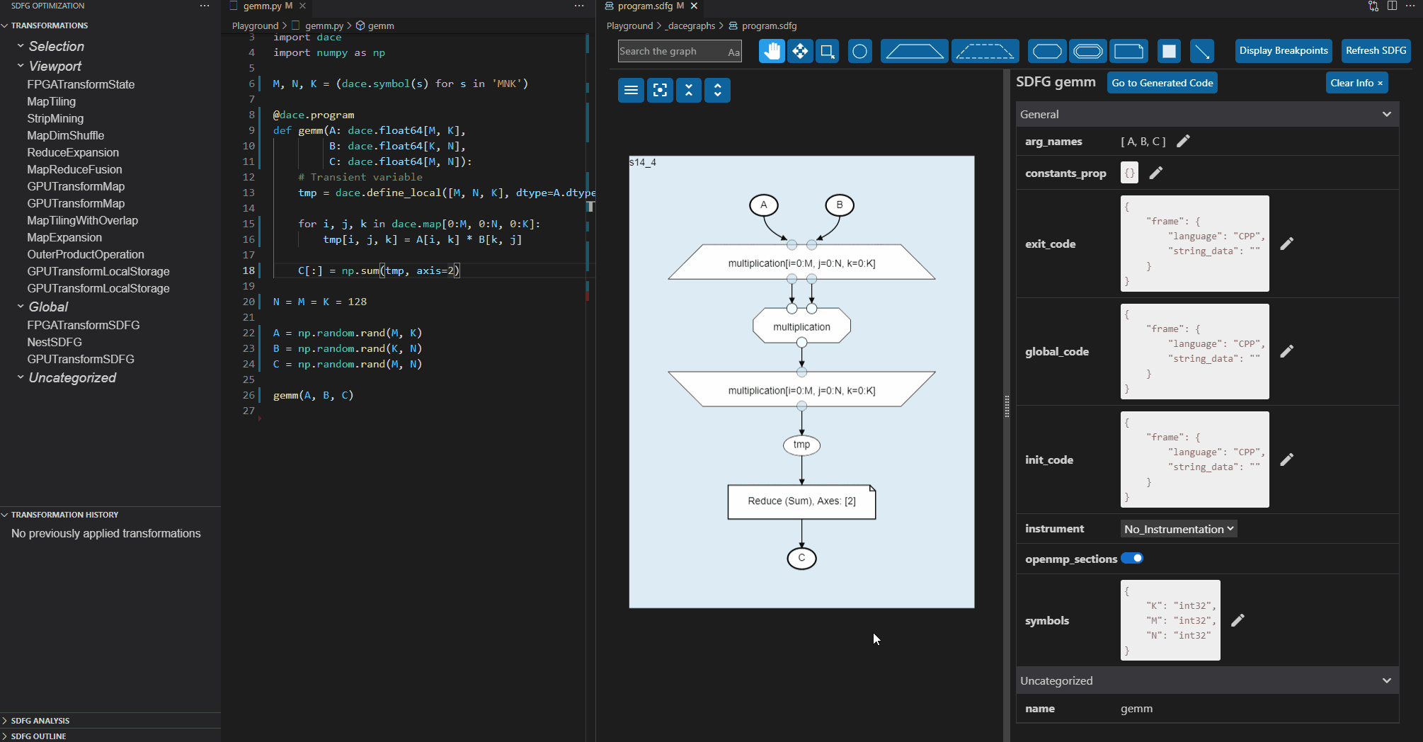 A demonstration of the VS Code UI.